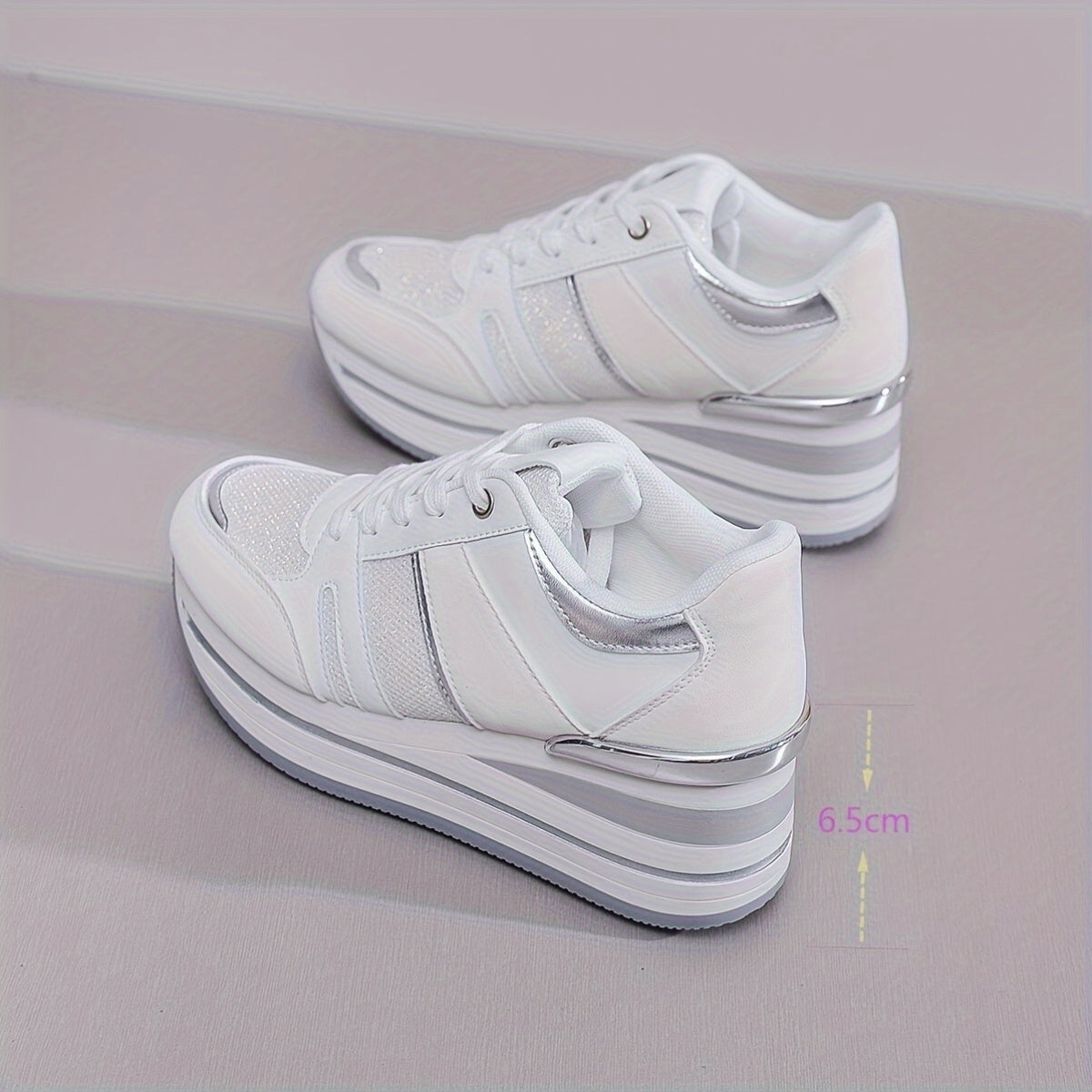 Women's Wedge Platform Sneakers, Running Shoes, Spring Autumn Casual
