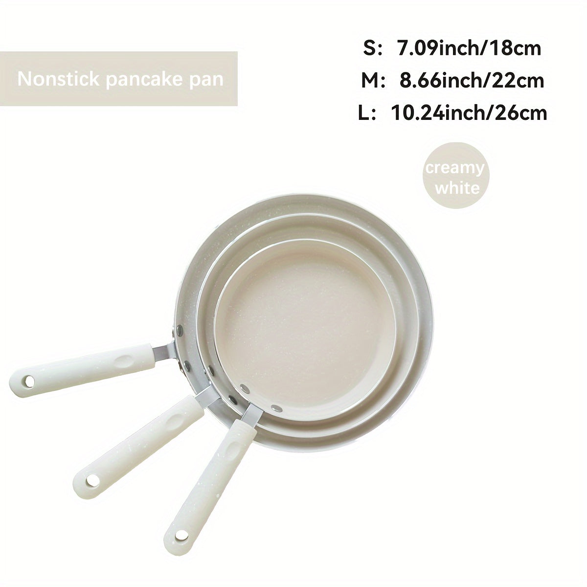 Aluminum Non-Stick Pancake Pan 25.91cm with Wooden Handle Dishwasher Safe