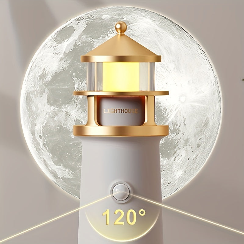 Night Light with Moon Projection Body Sensing Switch Long-Brightness Versatile for Home Use
