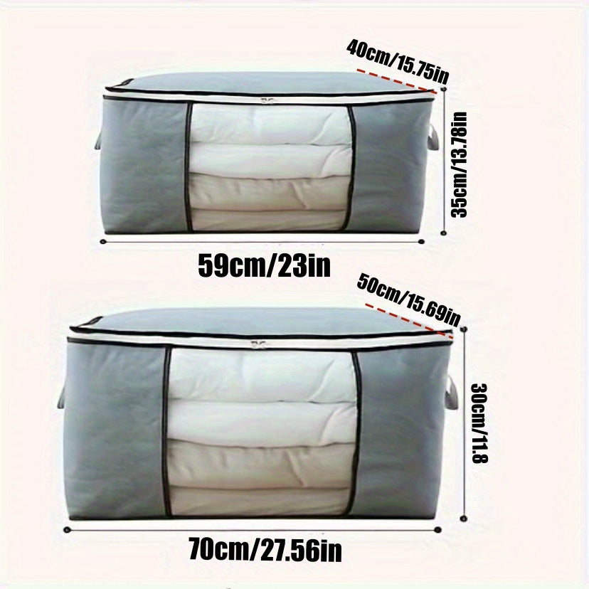 Large Zippered Storage Bag for Clothes and Quilts 59x40x35cm
