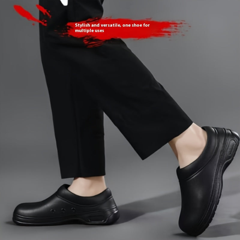 Unisex Kitchen Shoes Slip-Resistant Lightweight EVA Durable Black