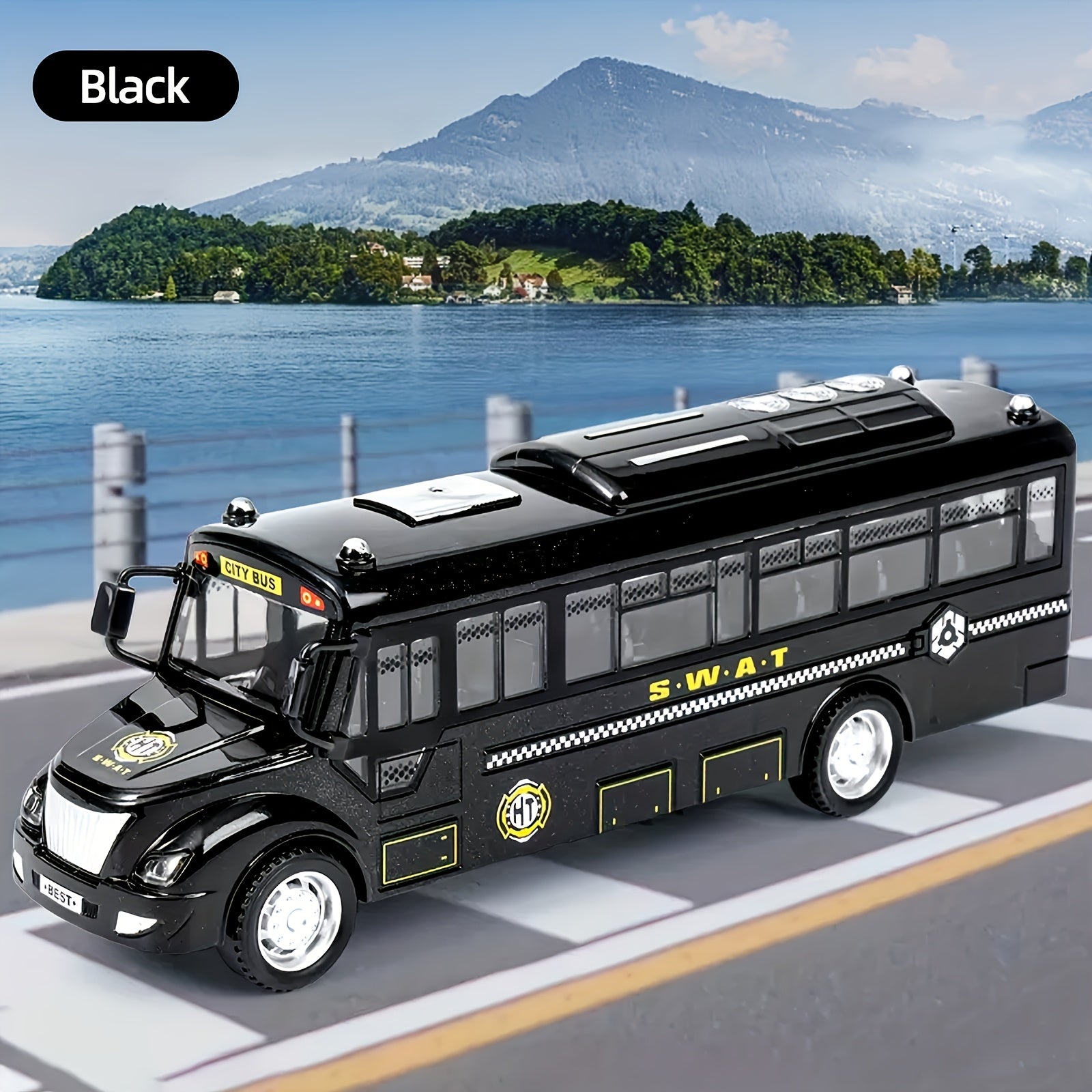 Set de coches de juguete de plástico para niños con luces intermitentes y sonido realista para mayores de 3 años