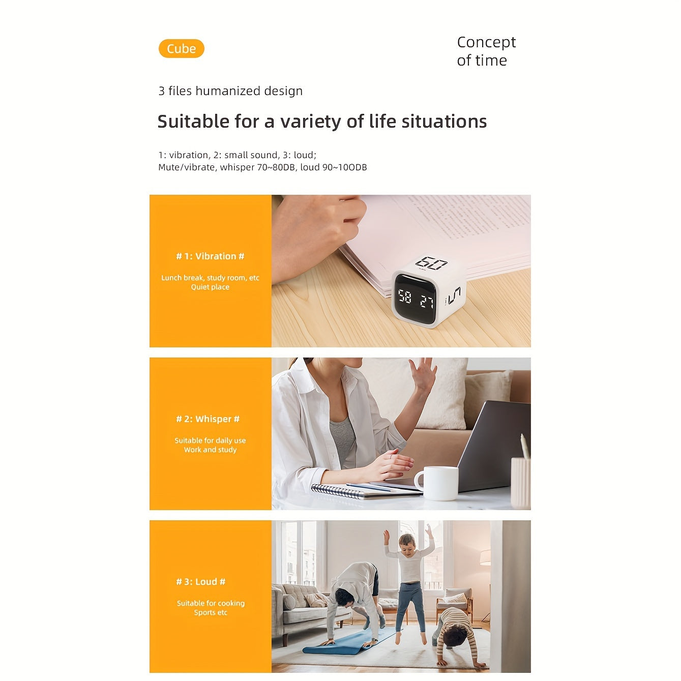 Zamonaviy oshxona taymer, vizual ko'rsatkich bilan, ikki tezlik variantlari, harakatni aniqlash, qayta zaryadlanadigan batareya - talabalar uchun elektron taymer, signal va vaqtni boshqarish, plastikdan yasalgan.