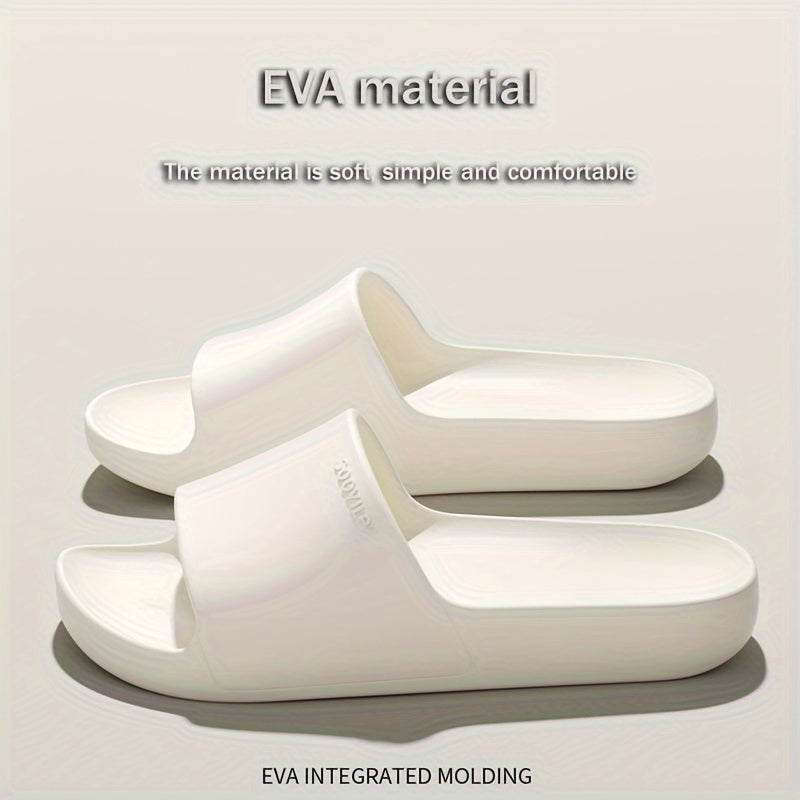 EVA Slaydlar - Ichki/tashqi foydalanish uchun sirpanmaydigan, qulay ochiq barmoq sandallari, hammom va norasmiy kiyimlar uchun ideal.