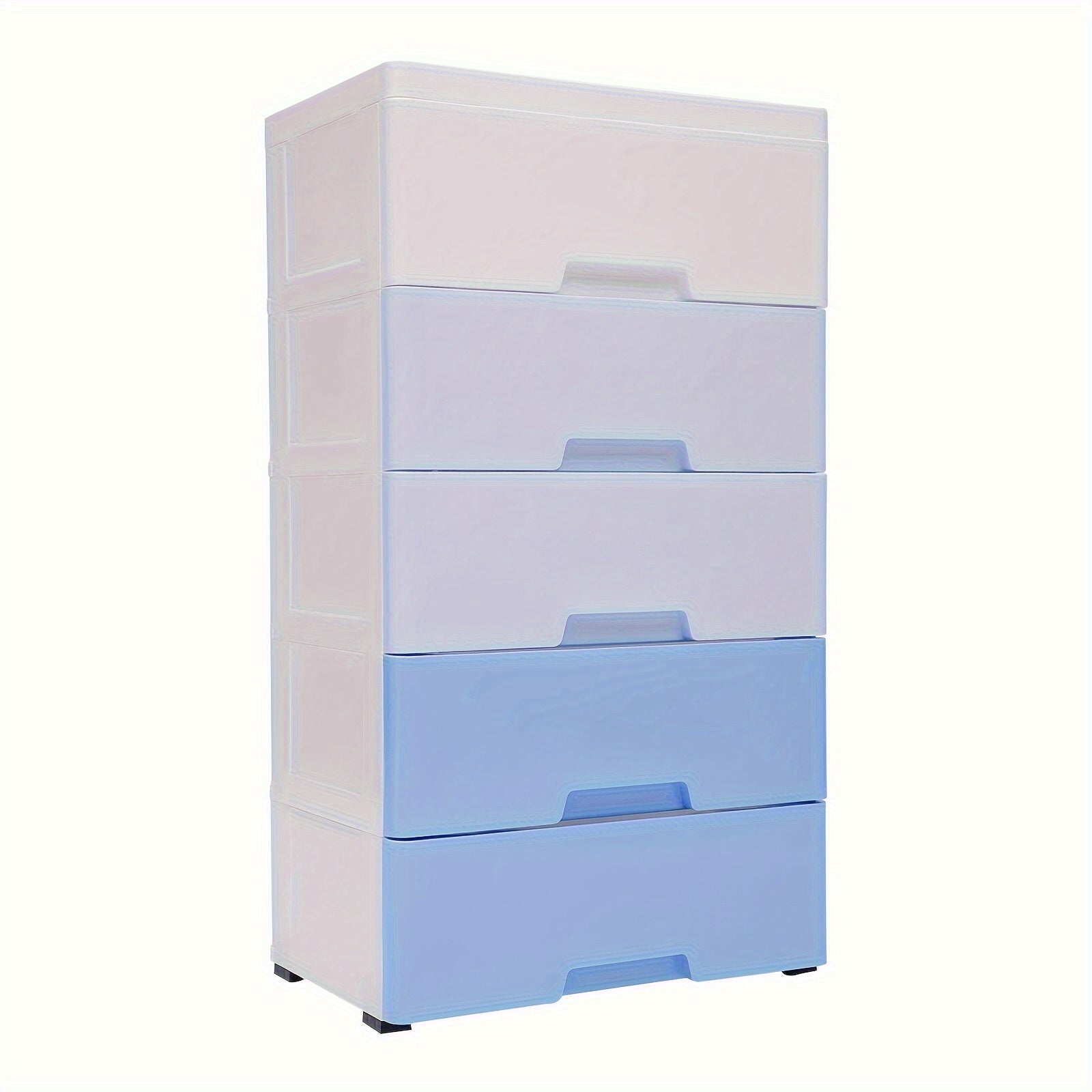 Large Plastic Storage Cabinet with 5 Drawers and Festive Christmas Design for Toys and Home Organization