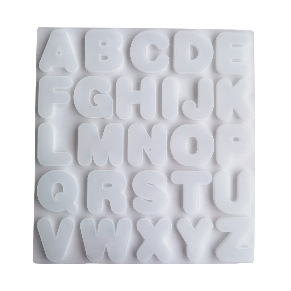 Silicone Alphabet Cake Mold 26 Letters for Chocolate Ice Candy Baking Tool