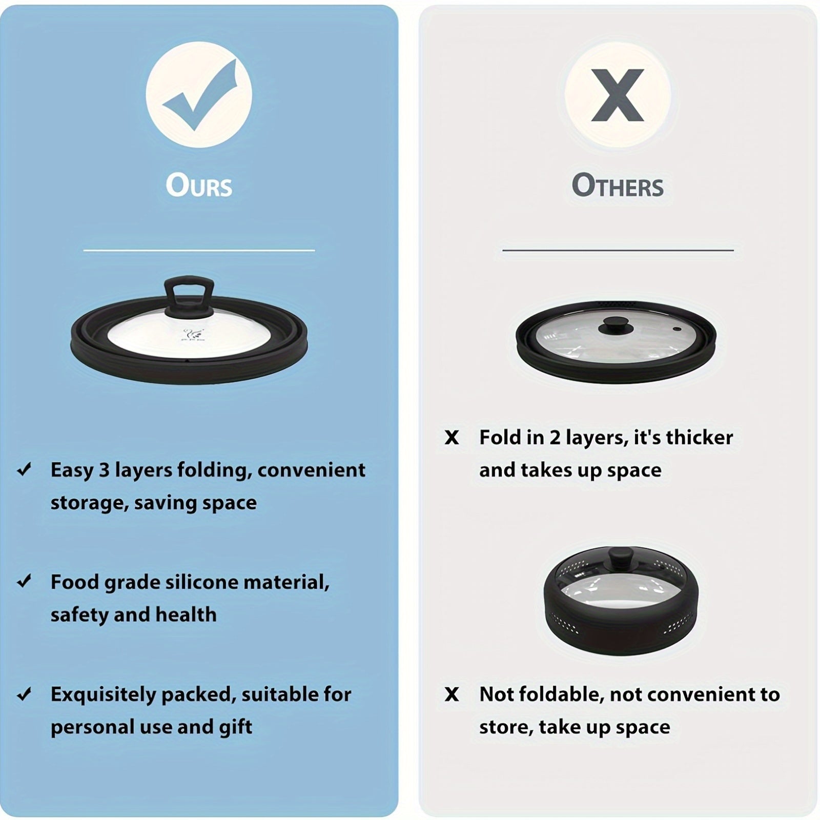 Microwave splatter guard lid with vent for 15.24-27.94 cm plates microwave safe