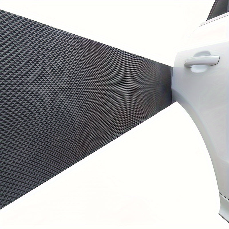 Self-Adhesive EVA Garage Door Protector Black Waterproof Foam Bumper 79x8 inches