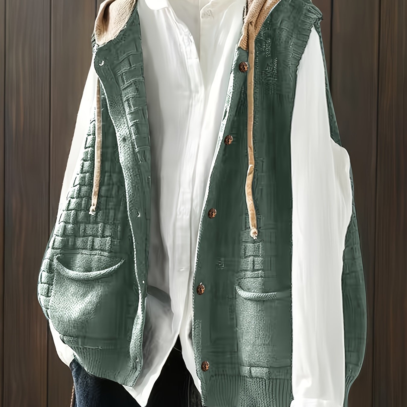 Women's Plus Size Knit Cardigan Vest Black Classic Layering