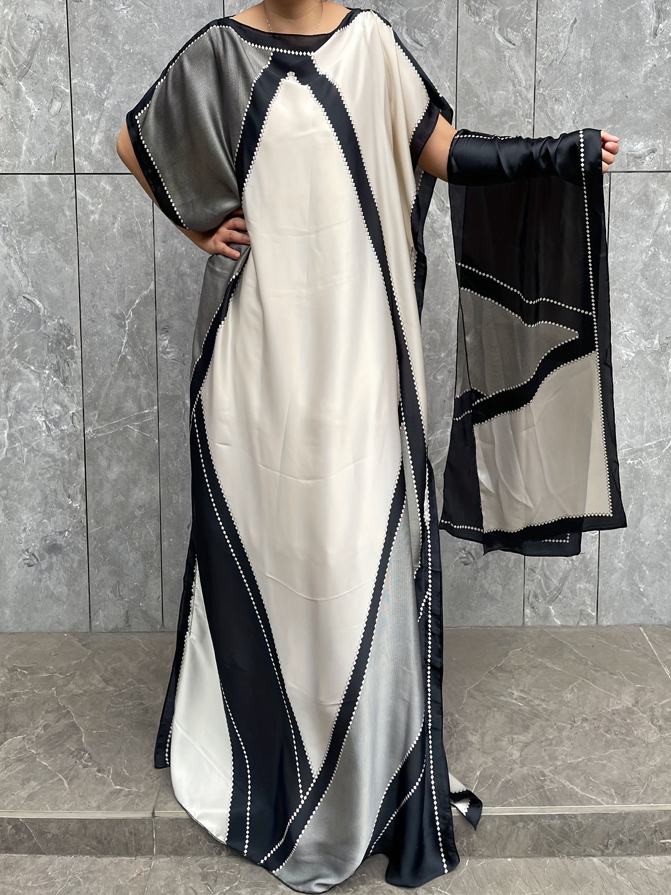 Plus Size Women's Boho Floral Print Maxi Dress Linen Loose Fit Beachwear