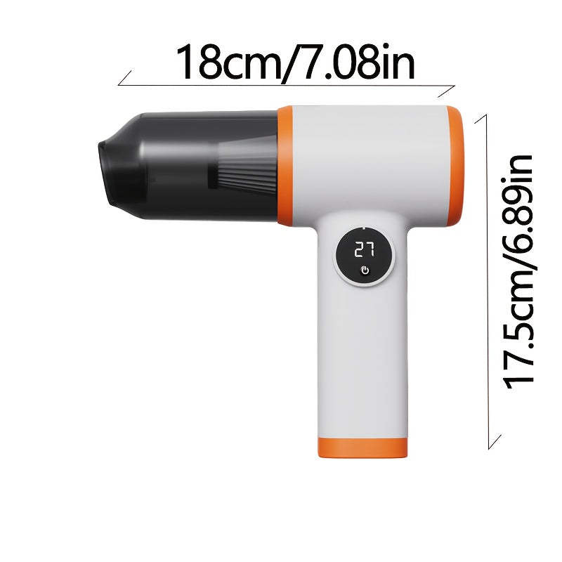 Handheld Wireless Vacuum Cleaner with Suction and Blowing Functions, Rechargeable Lithium Battery