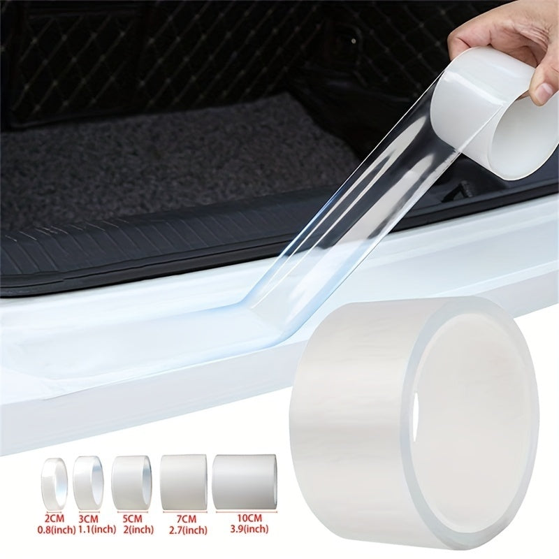 Pegatinas protectoras transparentes para puertas de coche, cinta de nanómetro de 5M, protección contra arañazos y guardabarros de borde