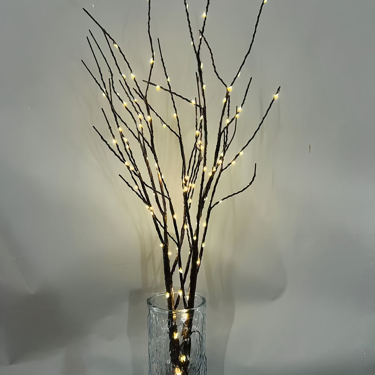 Fairy Light String with Birch Branches 78.74cm 50 LED Battery Operated for Home Decor Holidays Parties
