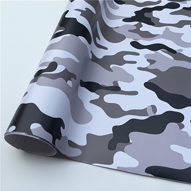 Avtomobillar, velosipedlar, noutbuklar uchun kamuflyaj vinil qoplama, bardoshli, ob-havo sharoitlariga chidamli