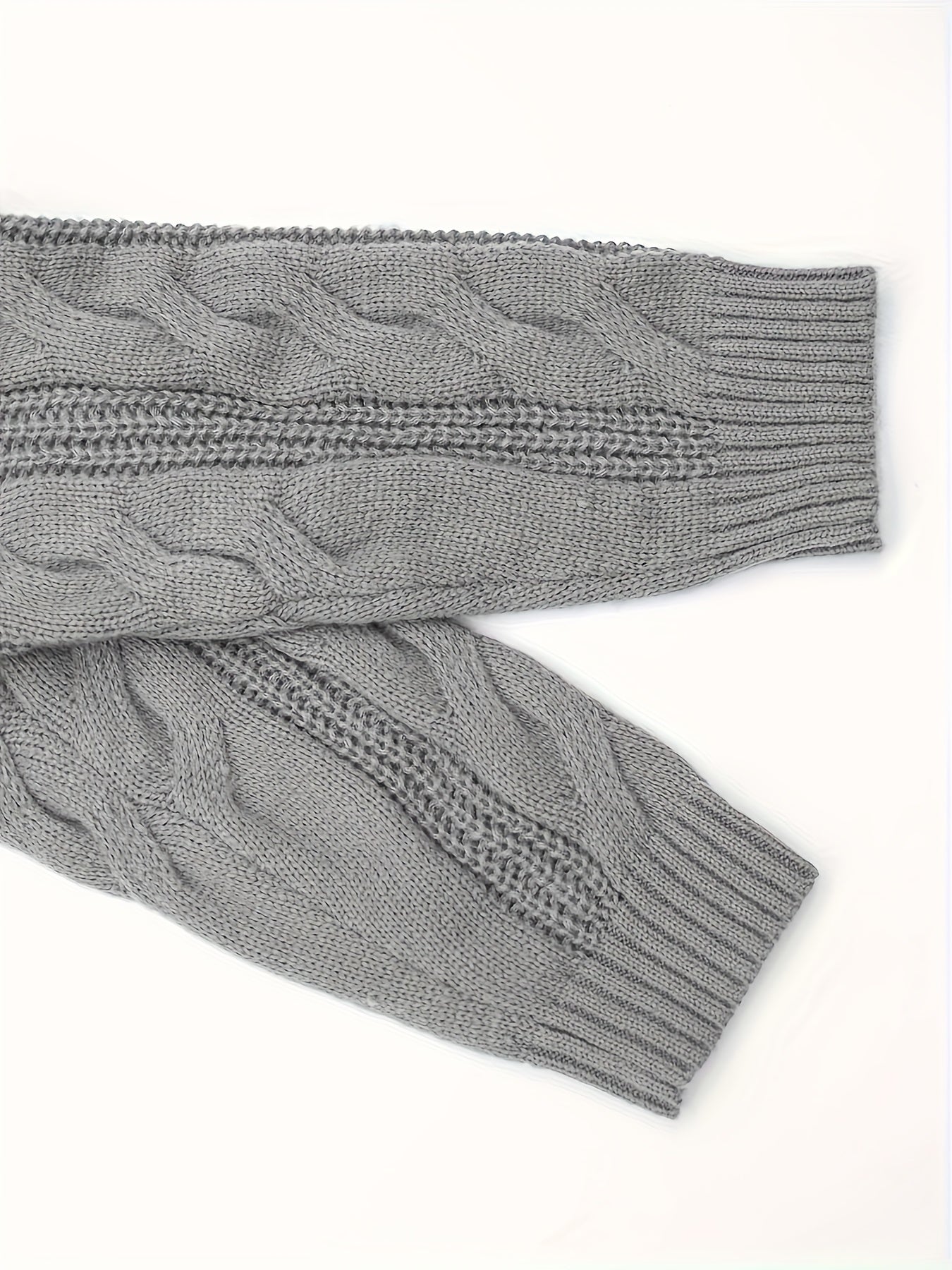 Men's Knit Cardigan Sweater Long Sleeve Solid Color Fall Winter Casual Regular Fit