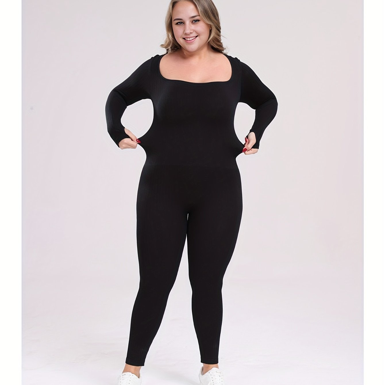 Plus Size Seamless Shapewear Bodysuit for Women Slimming, Yoga, Winter