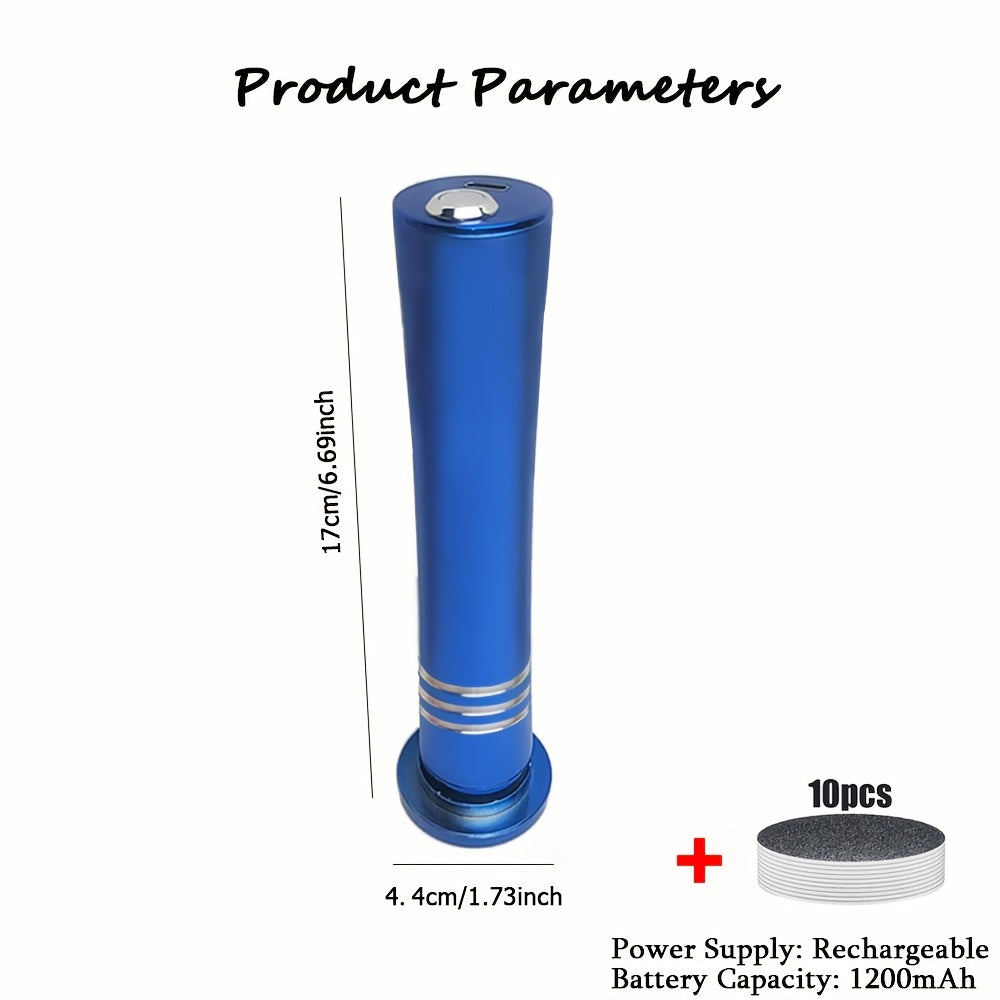 Rechargeable Electric Foot File with USB Charging and Replaceable Sanding Disc