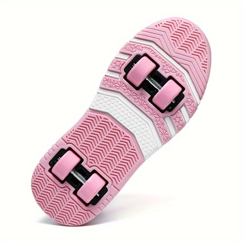 Children's Casual Sneakers with Detachable Roller Skates for Boys and Girls