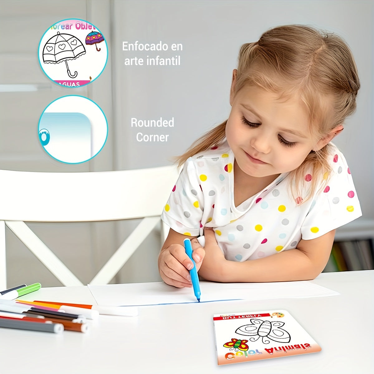 10-Piece Kids DIY Coloring Book Set for Ages 4 and Up