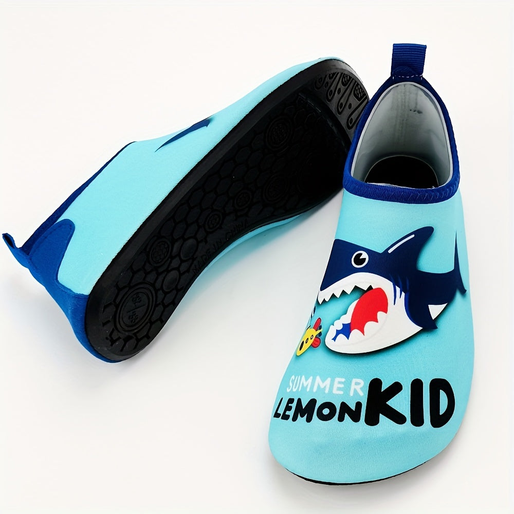 Boys Water Shoes Baby Shark Print Non-slip Breathable Quick Dry for Swimming Diving Surfing