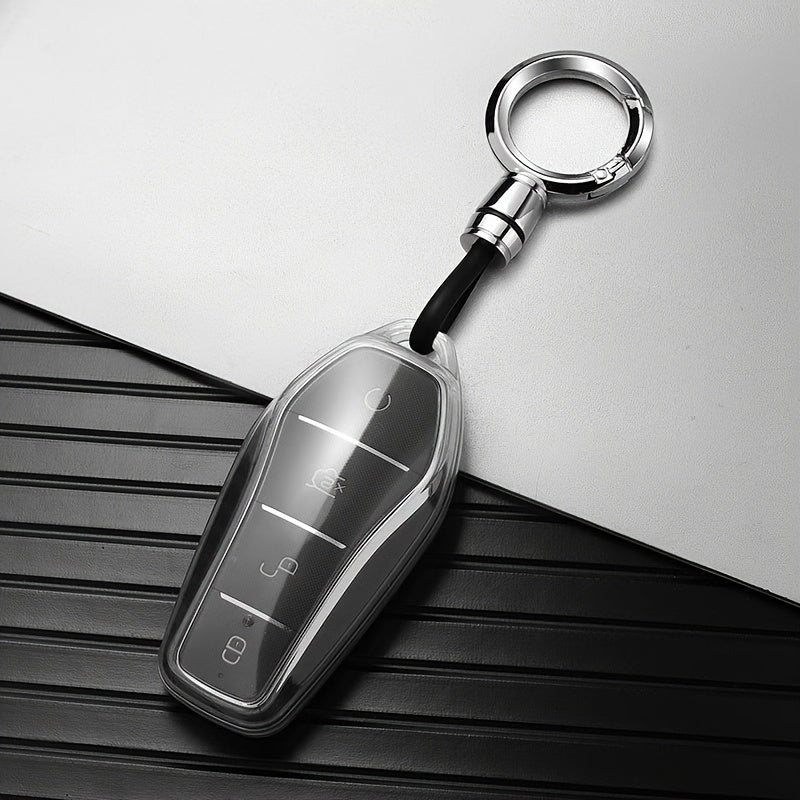 Unisex TPU kalitfob qopqog'i elektr avtomobil modellari uchun, yupqa, bardoshli himoya