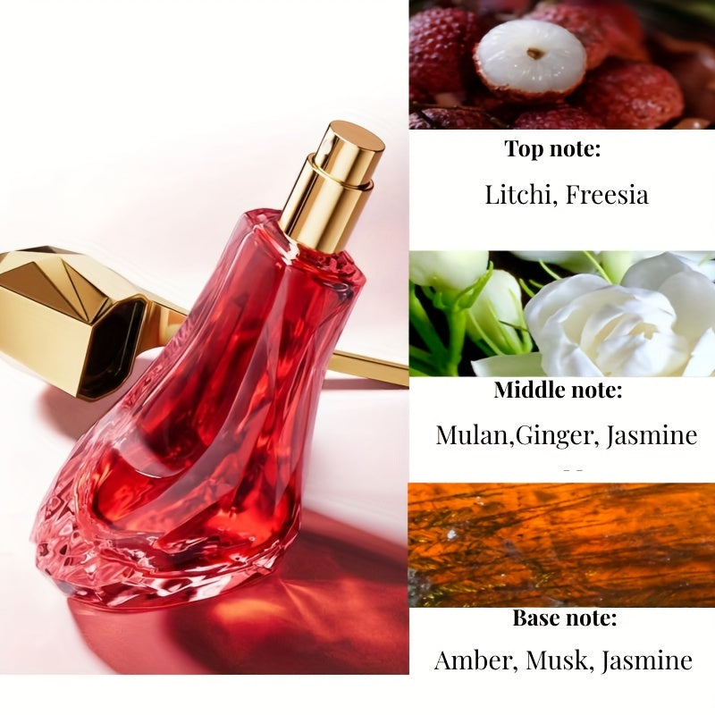 Women's Floral Fruity Eau De Toilette Gift Set with Spray and Elegant Fragrance