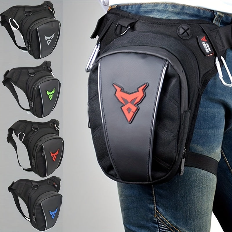 Motorcycle Leg Bag Durable Oxford Cloth Adjustable Thigh Belt Black Riding Equipment Crossbody Bag