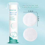 Breathable Double-Sided Makeup Remover Pads 150 300 600 Pcs for Face Cleansing