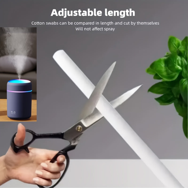 Adjustable Length Humidifier Filter Sticks Set of 5-50 Plastic Replacement Cartridges No Batteries Needed