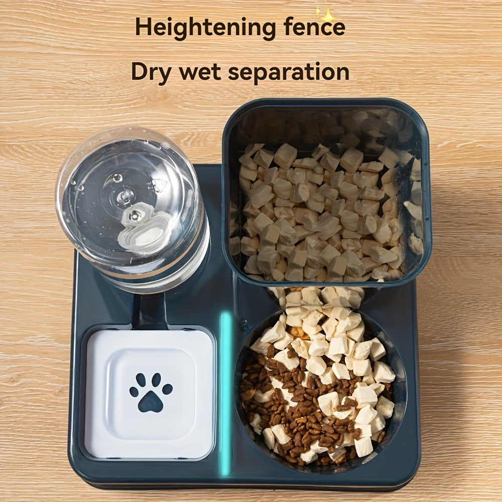 Battery-Free Cat and Dog Food and Water Dispenser Non-Electric