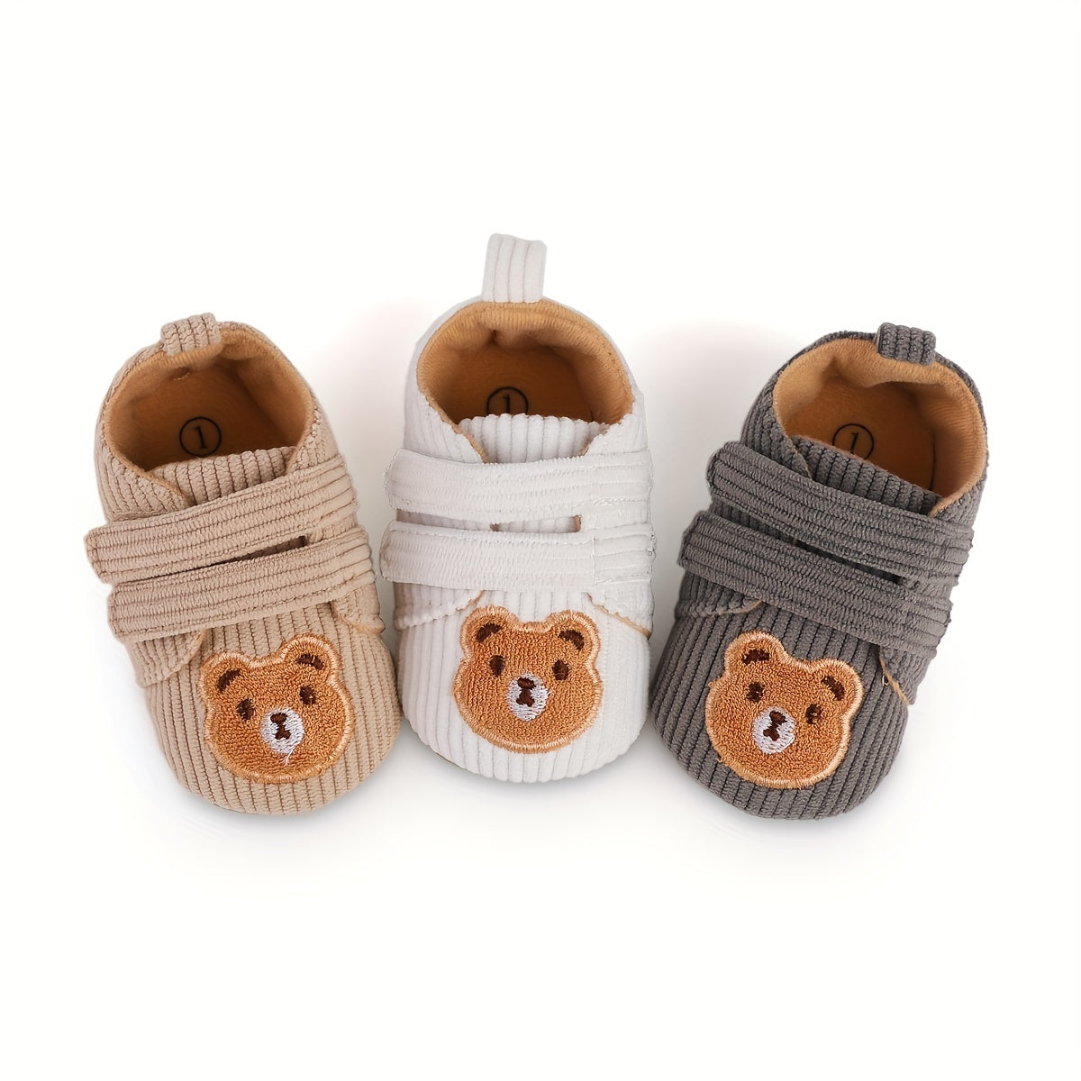 Baby Boys Girls Toddler Shoes All-Season Cartoon Bear Non-Slip 3-9 Months