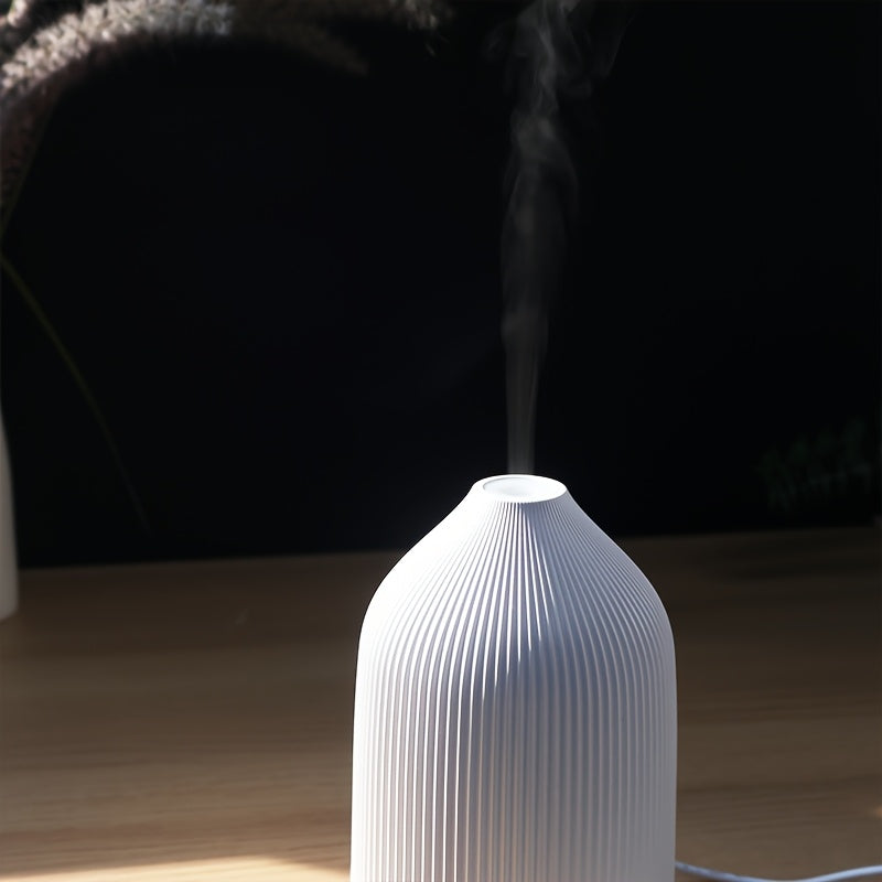 Мини-увлажнитель USB с отсеком для эфирных масел, белый, тихий, автоматическое отключение