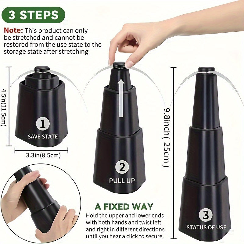 Retractable Fly Fan Portable Insect Repellent for Camping and Parties