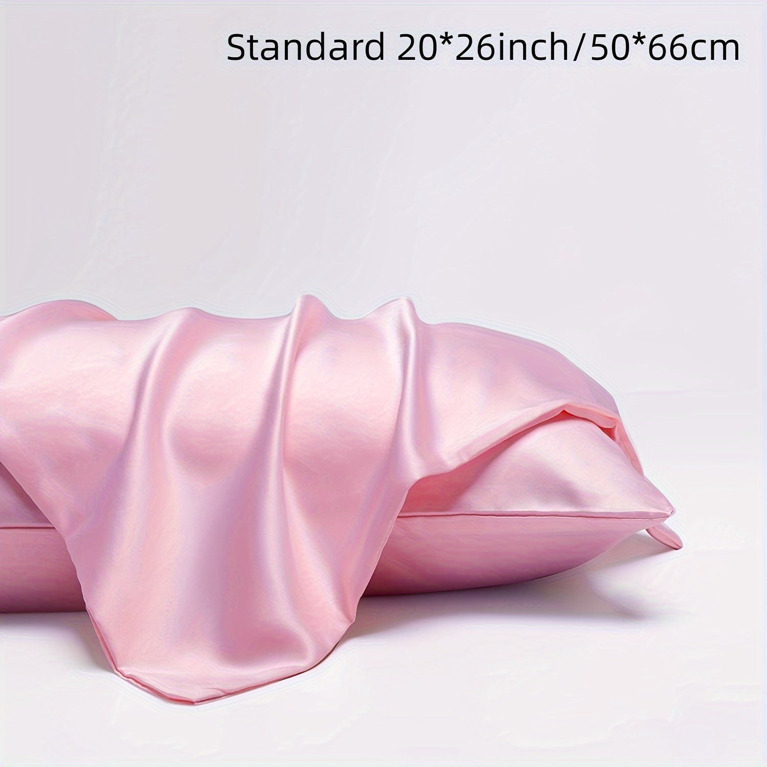 Double-Sided Summer Silk Pillowcase with Viscose Core, Smooth and Silky Feel