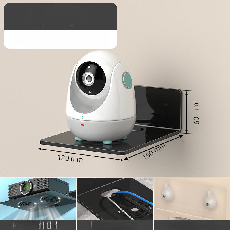 Organizador de montaje en pared para electrónica con material plástico para almacenamiento de TV, enrutador, decodificador y cámara