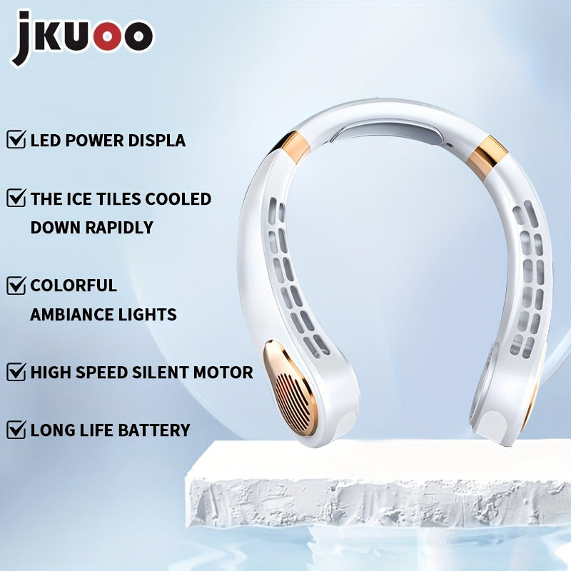 Portable Neck Fan with 5 Speeds Rechargeable Personal Cooling Device