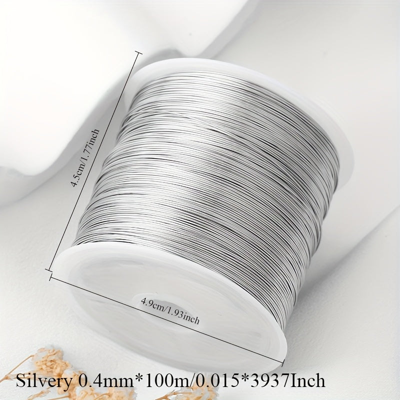 Copper Jewelry Wire 100M Soft for DIY Hair Accessories Bead Stringing and Styling