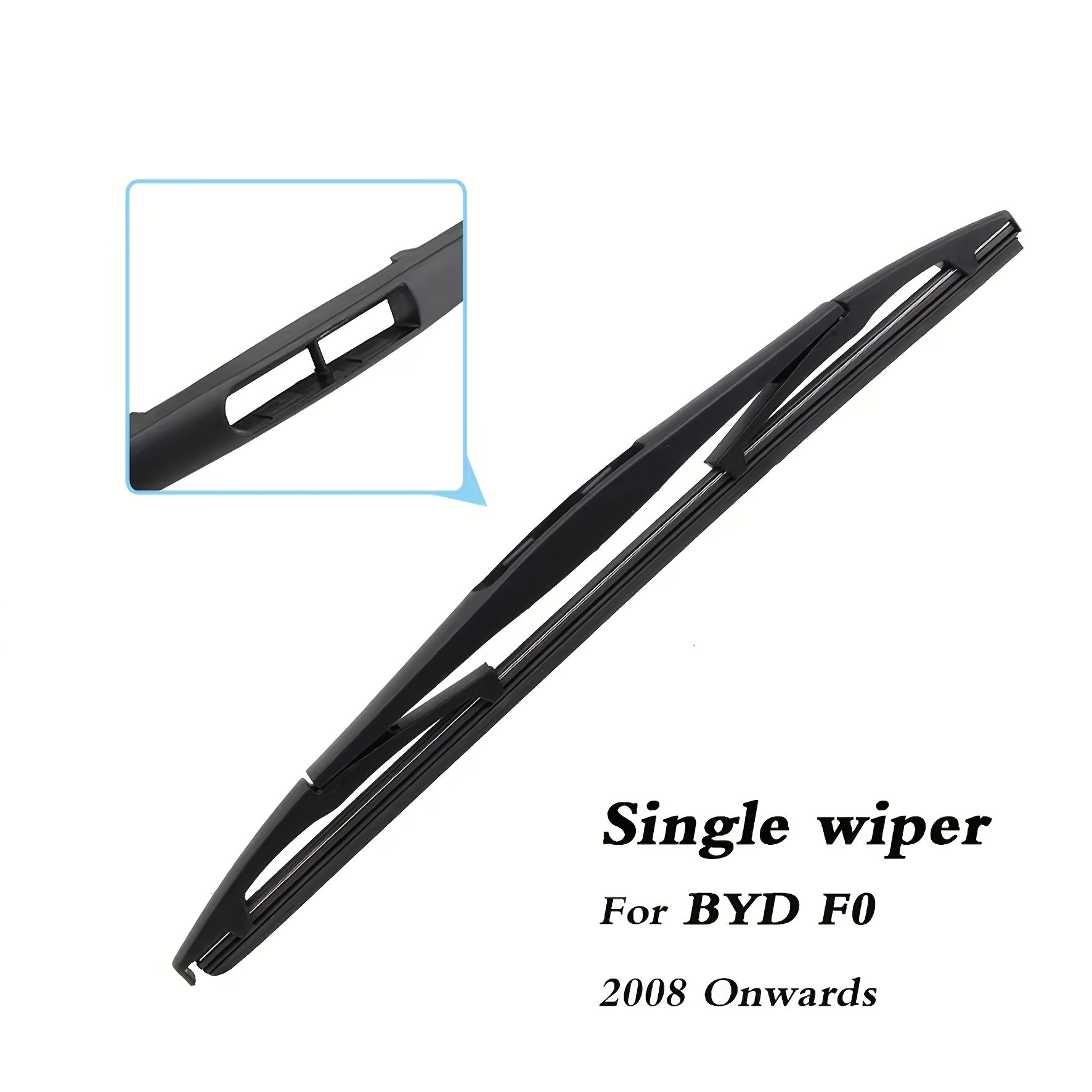 Car Rear Windshield Soft Rubber Wiper 30.48cm HD Quiet Automotive Accessories