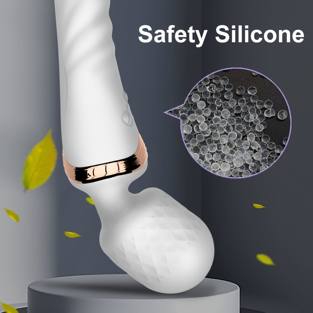 Ayollar uchun Silikonli Ikki Motorli G-Spot Vibratori Bir nechta rejim bilan