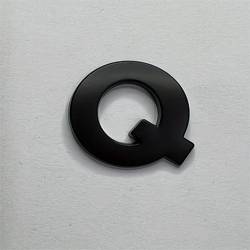 Металлические наклейки с буквами из цинкового сплава, автомобильные наклейки, черные номера, наклейки с именами