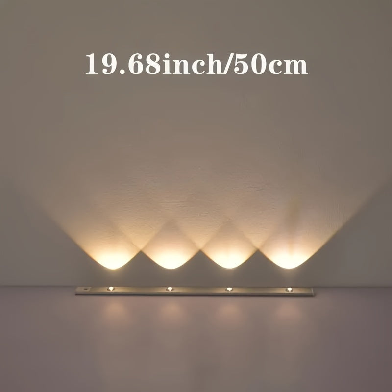 Wall-Mounted Smart LED Motion Sensor Light with USB Port Rechargeable Lithium Polymer Warm Eye Protection