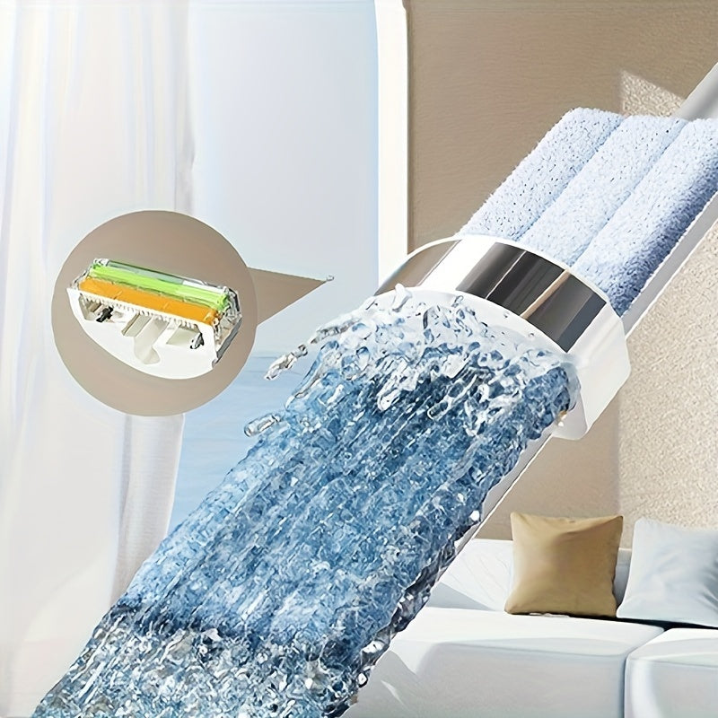 O'z-o'zidan siqiladigan zanglamaydigan po'latdan yasalgan tekis mopa - yashash xonalari, yotoq xonalari, hammomlar, oshxonalar va hojatxonalarni tozalash uchun mukammal