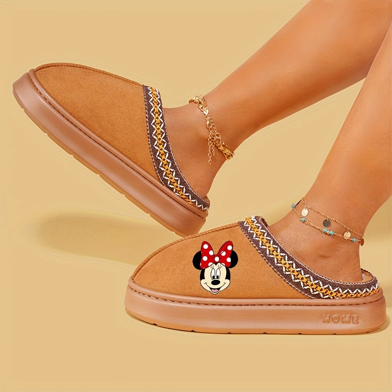 Women's 2D Printed Slip-On Slippers EVA Sole Indoor Outdoor Comfortable