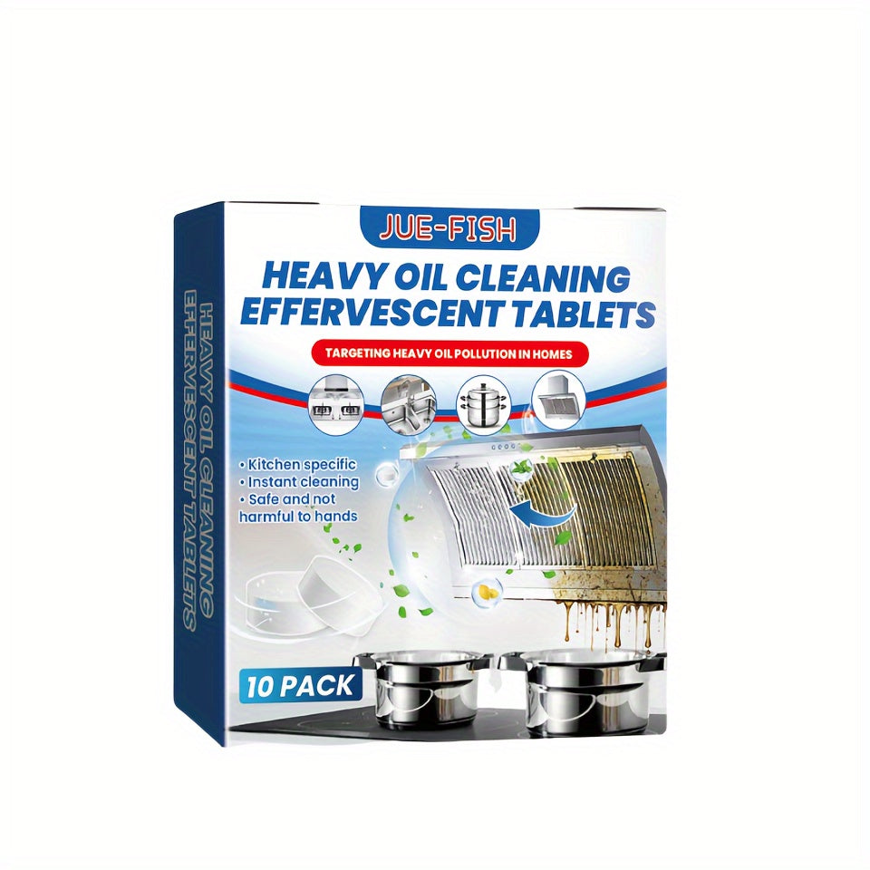 Kitchen Cleaning Tablets for Grease and Oil Stains on Surfaces and Appliances
