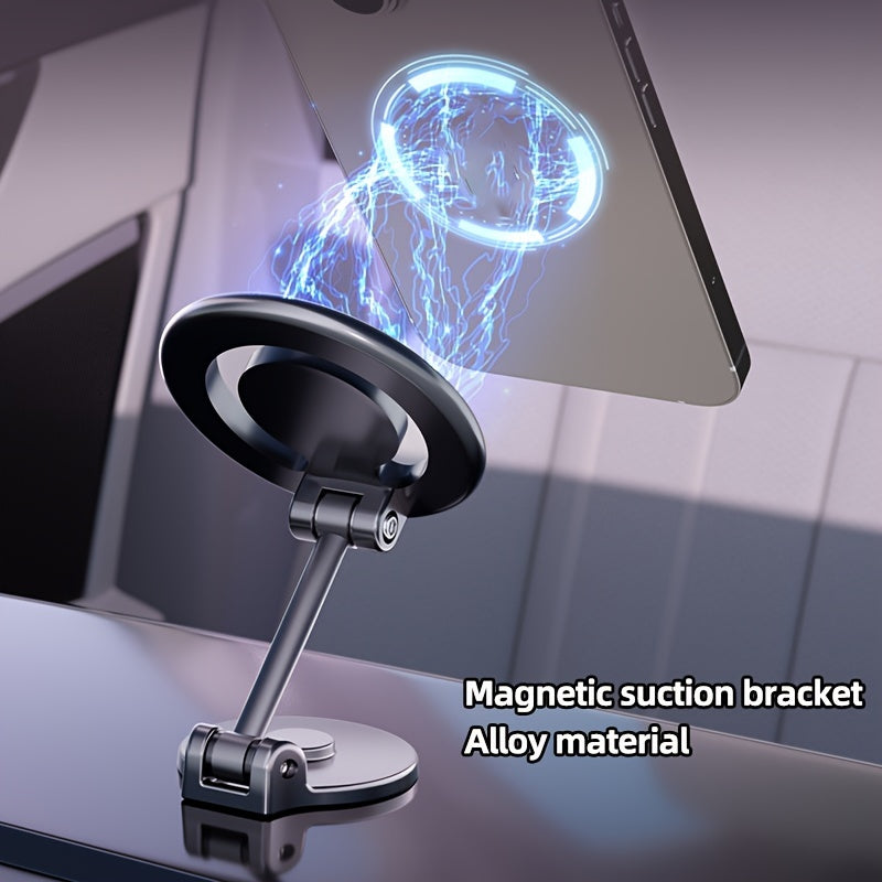 Universal Magnetic Car Phone Holder Waterproof Aluminum Alloy Dashboard Mount