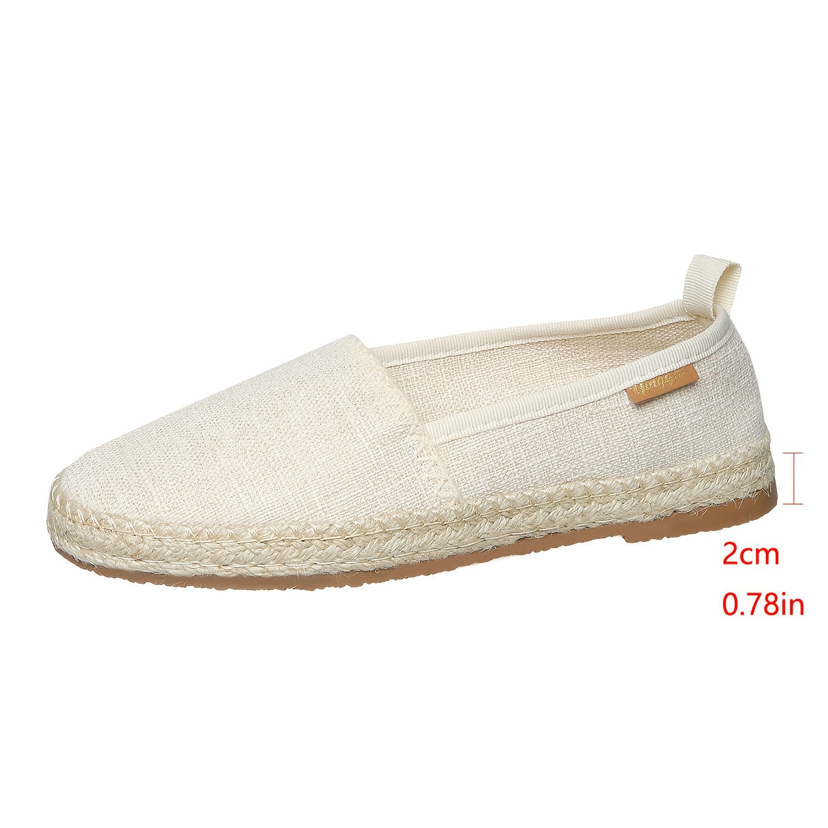 Women's Slip-On Loafers Beige Ivory Light Brown Cushioned Sole Casual Office Shoes