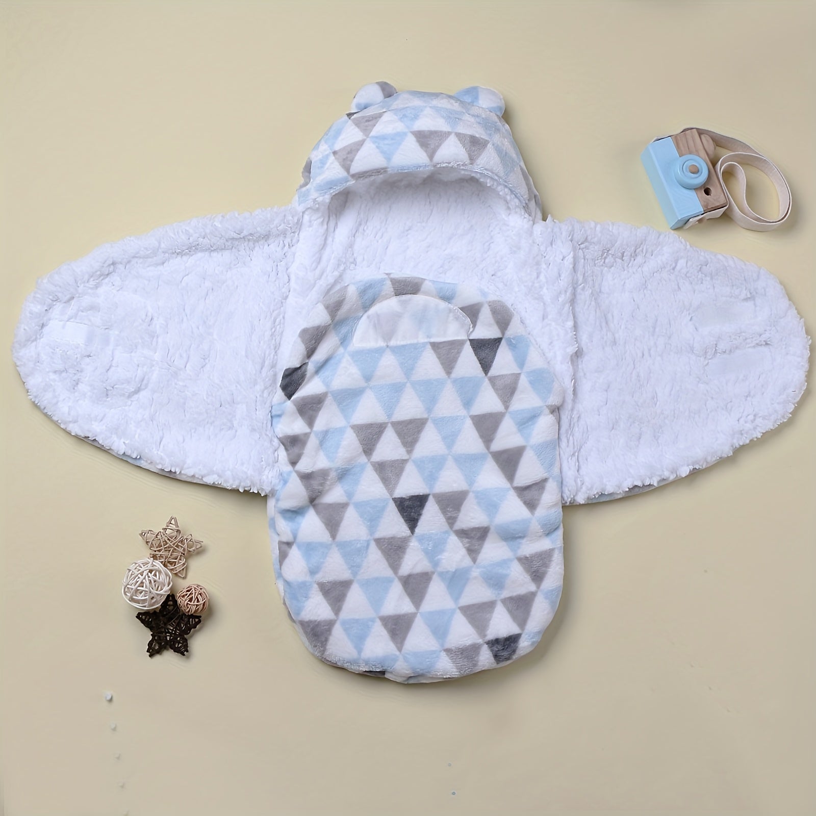 Newborn Baby Flannel Swaddle Blanket Thickened Soft Wrap 1 Piece