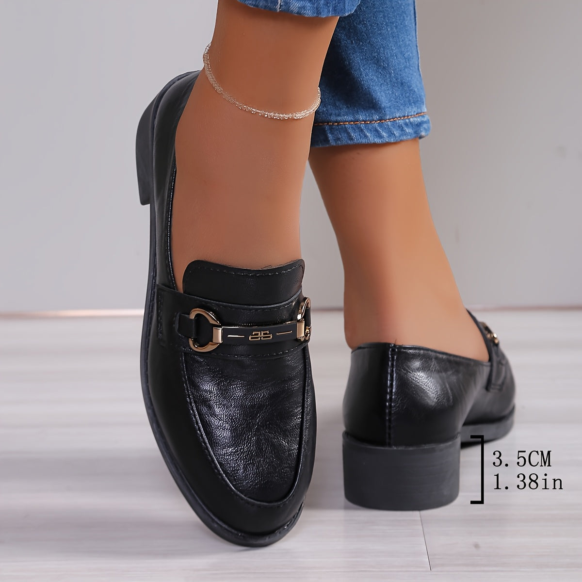 Women's Round Toe Slip-On Flats, Comfortable Rubber Sole, Anti-Slip, Casual Shoes