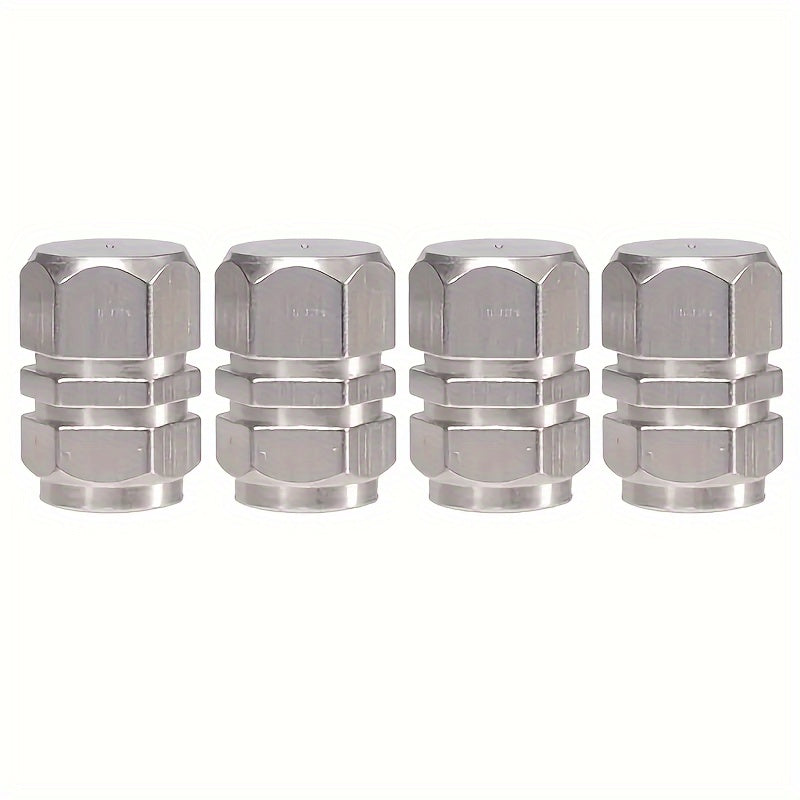Durable Aluminum Tire Valve Caps 4/8/12 pcs Dustproof Easy to Install