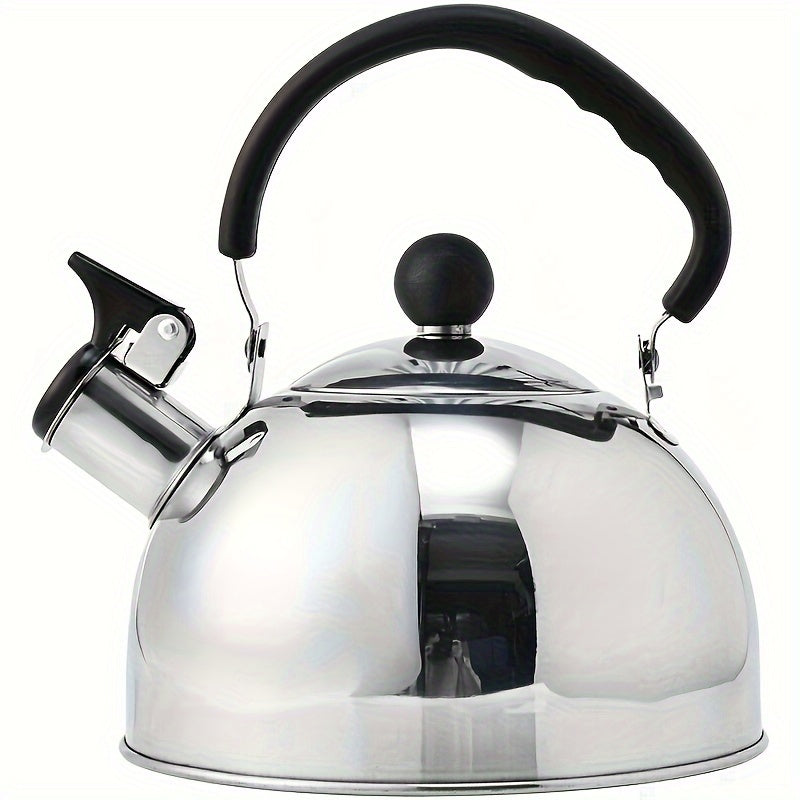 Stainless Steel Whistling Kettle for Fast Boiling on Gas and Induction Stoves